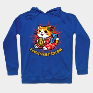 Bitcoin cat for feline lovers Hoodie